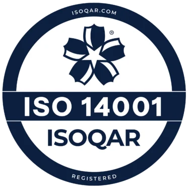 ALCUMUS ISO 14001 ISOQAR ISO 14001 seal e1720690788143