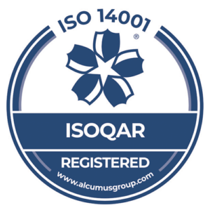 Certificate Number 15575 ISO 14001 Badge