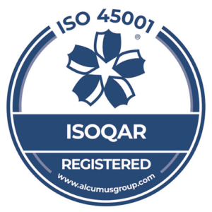 Certificate Number 15575 ISO 45001 Badge