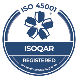 Certificate Number 15575 ISO 45001 Badge